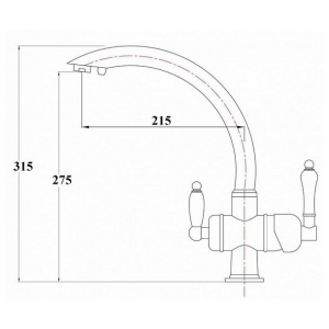 Смеситель Zorg ZR 327 YF BR LIGHT