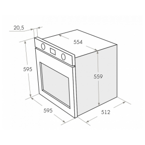 Электрический духовой шкаф Maunfeld EOEH.5811S1