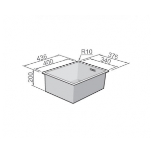 Кухонная мойка Rodi BOX LINE 34 LUX UNDER