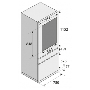 Комплект дверных панелей Asko DPRWF2826S