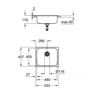 Кухонная мойка Grohe K200 31719SD0