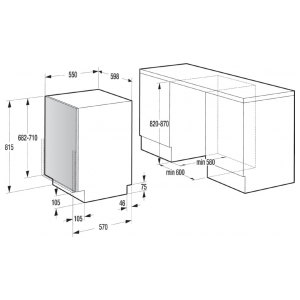 Встраиваемая посудомоечная машина Gorenje GV61211