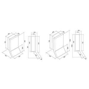 Наклонная вытяжка Falmec RIALTO 55X100