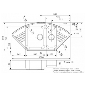 Кухонная мойка Reginox Empire R15 Left