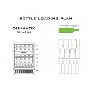 Встраиваемый винный шкаф Dunavox DAU-46.146DSS