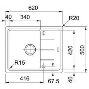 Кухонная мойка Franke BFG 611C