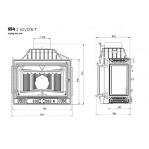 Дровяная печь Kaw-Met W4 PB