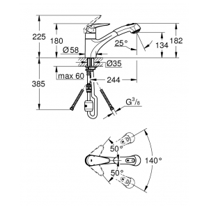 Смеситель Grohe Eurodisc 32257001