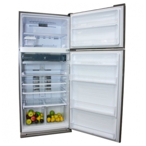 Отдельностоящий двухкамерный холодильник Sharp SJXE55PMBK