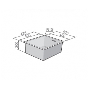 Кухонная мойка Rodi BOX LINE 40 LUX UNDER