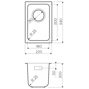 Кухонная мойка Omoikiri Tadzava 22-U-IN