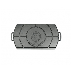 Поднос-гриль Lodge Black Lock BL77DG прямоугольный с ручками 25 х 51 см чугун