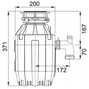 Измельчитель пищевых отходов Franke Turbo Elite TE-75 (134.0535.241)