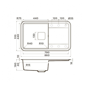 Кухонная мойка Omoikiri Tasogare 86-GR