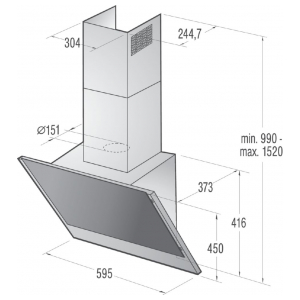 Наклонная вытяжка Gorenje WHI641A3XGB