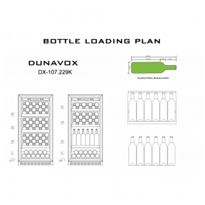 Отдельностоящий винный шкаф Dunavox DX-107.229K