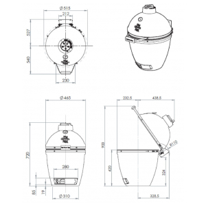 Гриль Big Green Egg M средний AMHD1