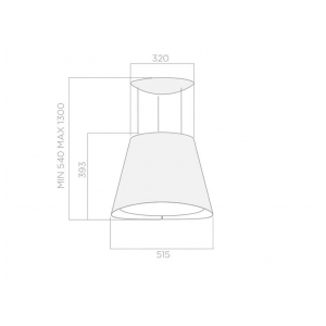 Островная вытяжка Elica EASY WH/F/50