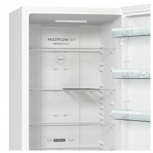 Отдельностоящий двухкамерный холодильник Gorenje NRK6201SYW