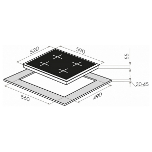 Индукционная варочная панель Maunfeld EVSI594FL2SBK