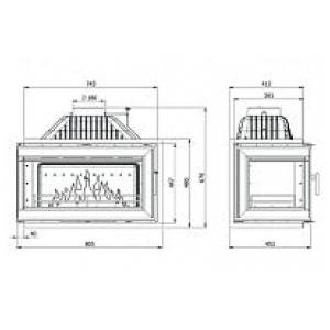 Дровяная печь Kaw-Met W16 LB