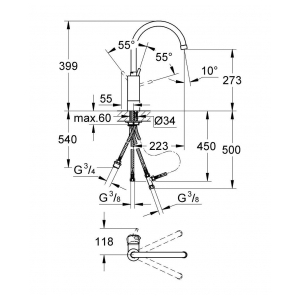 Смеситель Grohe Concetto 32666001