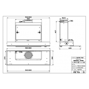 Встраиваемая вытяжка Faber SWIFT X/WH GLASS A90