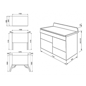 Варочный центр Smeg TR4110RW1