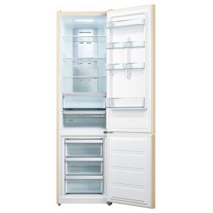 Отдельностоящий двухкамерный холодильник Korting KNFC 62017 B