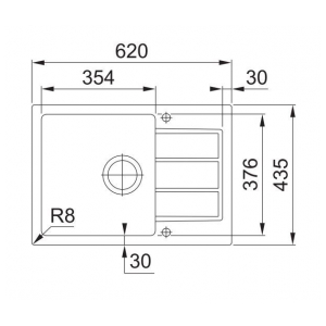 Кухонная мойка Franke SID 611–62/38, белый (114.0489.204)