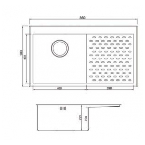 Кухонная мойка Seaman Eco Marino SMV-Z-860PR.B