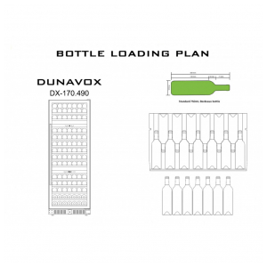 Встраиваемый винный шкаф Dunavox DX-170.490TBK