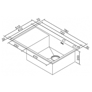 Кухонная мойка Zorg X-7851-R