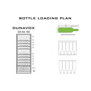 Отдельностоящий винный шкаф Dunavox DX-54.150DK