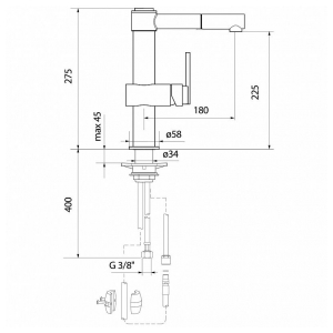 Смеситель Webert ZEN chrom ZE940302015