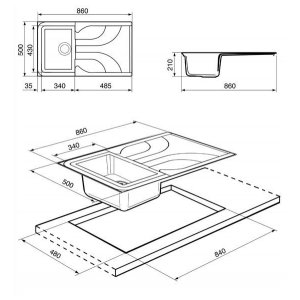 Кухонная мойка Smeg LSE861RA