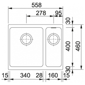 Кухонная мойка Franke KBG 160 Fragranite Сахара