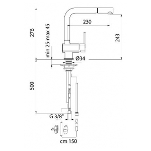 Смеситель Webert AZETA CHROME AZ940302015