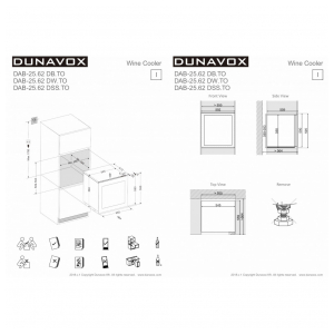 Встраиваемый винный шкаф Dunavox DAB-25.62DW.TO