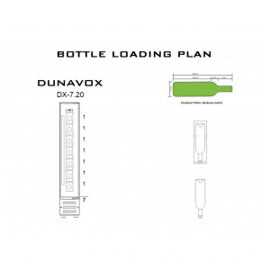 Встраиваемый винный шкаф Dunavox DX-7.20BK/DP
