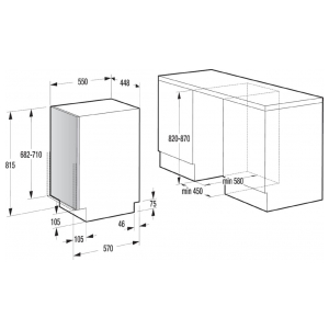 Встраиваемая посудомоечная машина Gorenje GV57211