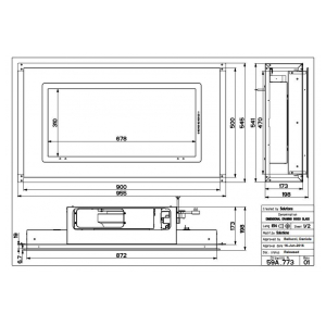 Потолочная вытяжка Faber HEAVEN GLASS 2.0 WH FLAT A90