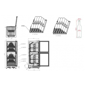 Встраиваемый винный шкаф Caso WineChef Pro 126-2D