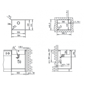 Кухонная мойка Kuppersbusch ES550/400.0E