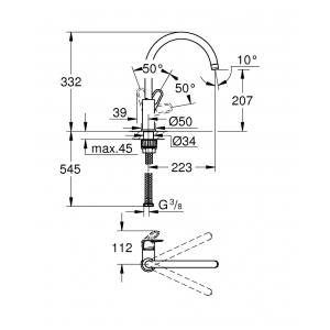 Смеситель Grohe BauFlow 31538001