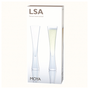 Набор бокалов-флейт LSA Moya 170 мл прозрачный