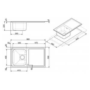 Кухонная мойка Smeg LLR861-2