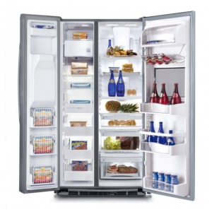 Отдельностоящий Side by Side холодильник Io Mabe MSE30VHBT SS
