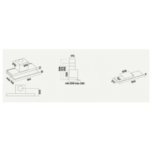 Встраиваемая вытяжка Falmec MOVE 90 BK GREEN TECH