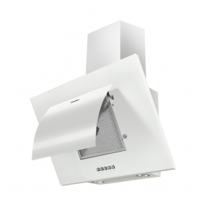 Пристенная вытяжка Maunfeld Tower Round 60 White Glass (Curved) White